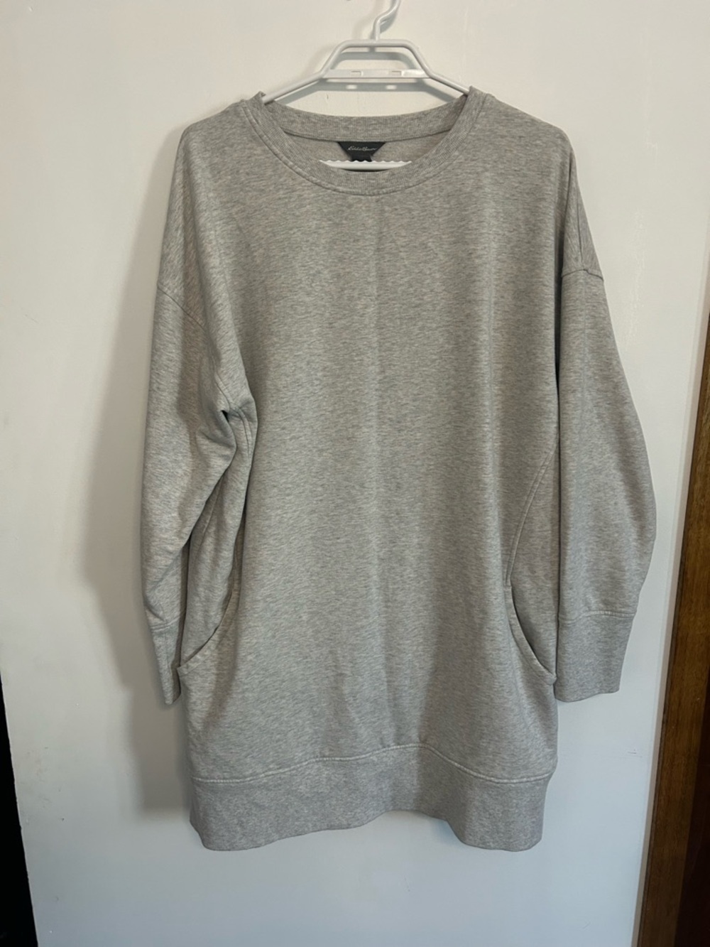 Heather Gray Extra Long Sweatshirt